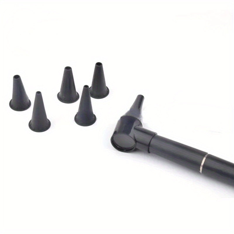 Install the Otoscope set easily for ear diagnosis with a bolt type flashlight and check mirrors.