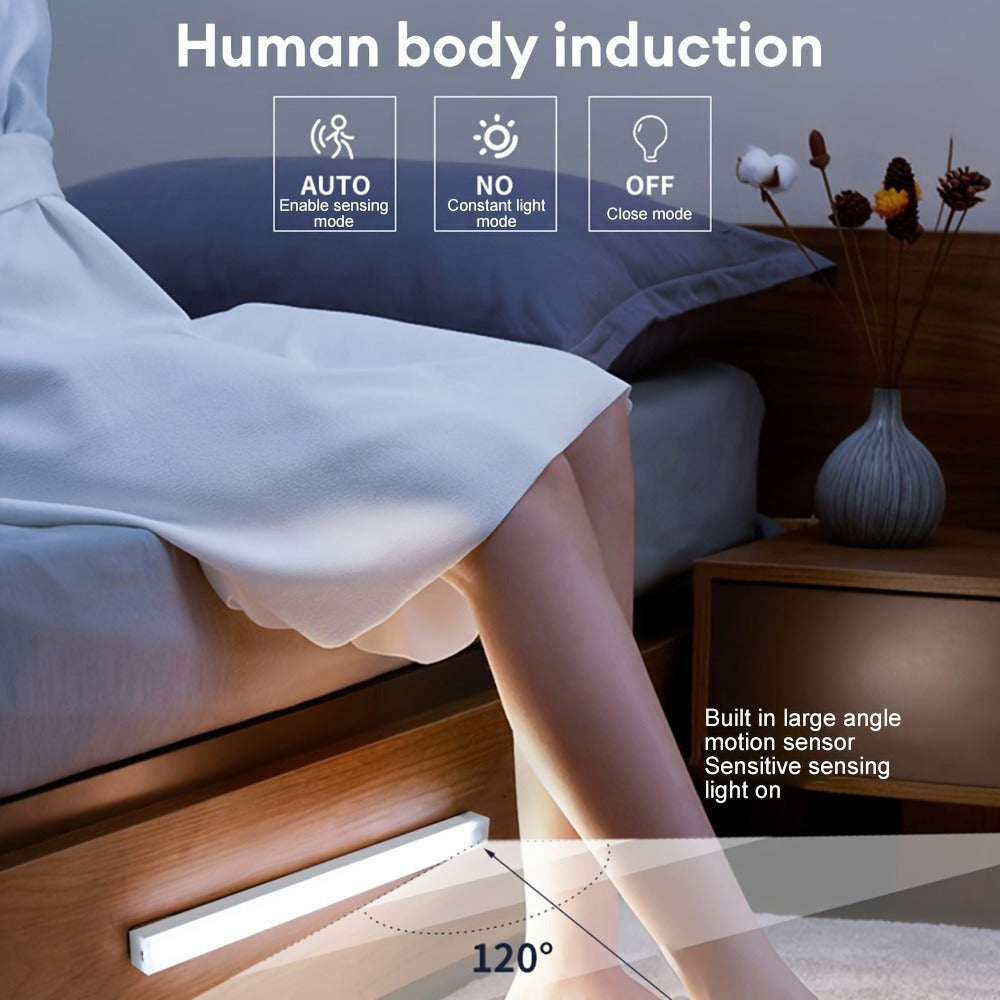 Intelligent USB magnetic light for human body induction, suitable for wardrobe, cabinet, and office shoe cabinet use.