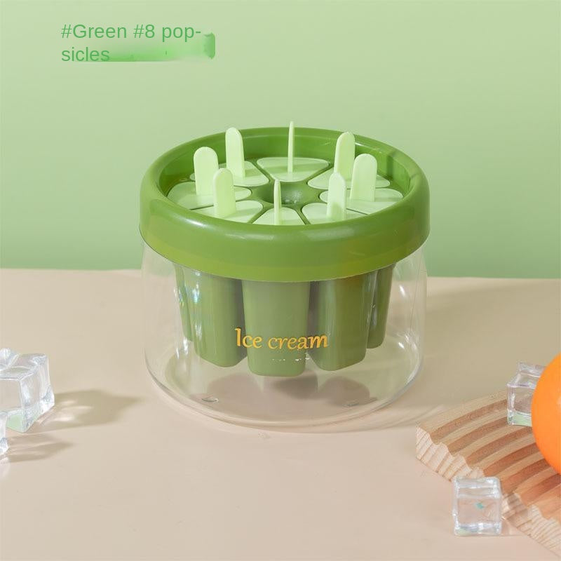 Create your own ice cream popsicles with the DIY Ice Cream Mold Maker. Featuring an 8 grid design for multiple flavors, this easy-to-use mold allows for easy demoulding with warm water injection. No electricity needed, making it a convenient and fun way