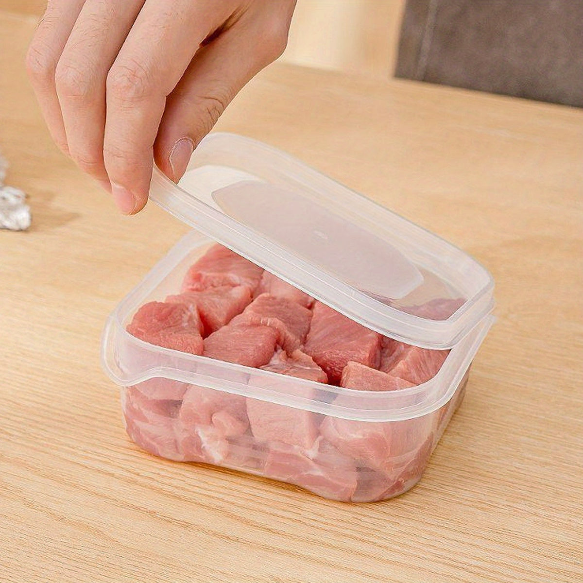 Durable ABS Stackable Freezer Storage Containers in Sets of 10, 15, and 20 - Sealed for Preserving Meat and Ice Cream