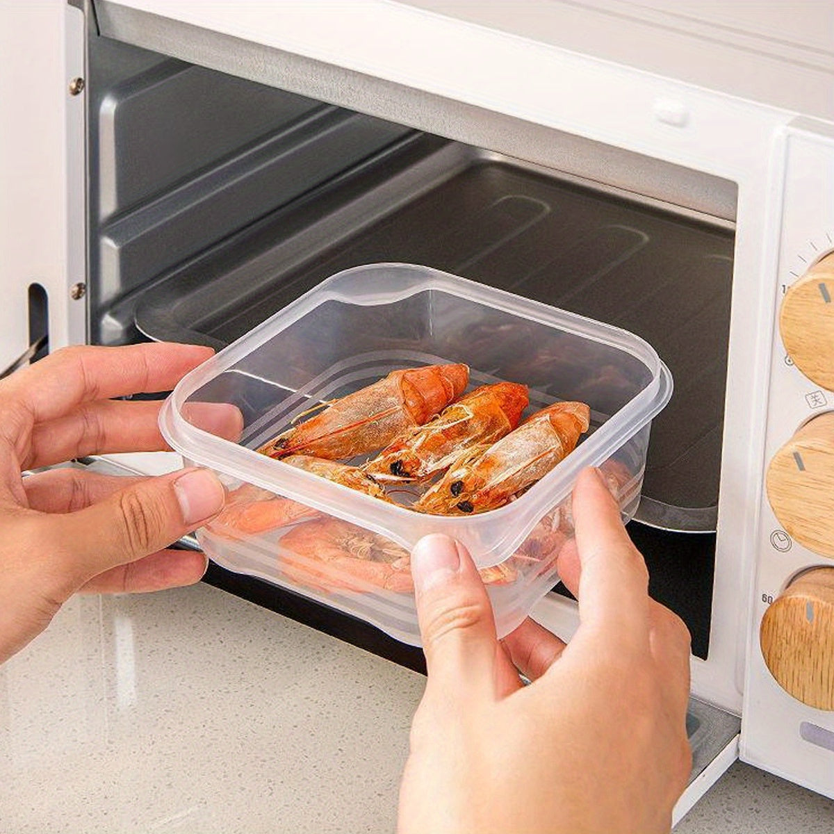 Durable ABS Stackable Freezer Storage Containers in Sets of 10, 15, and 20 - Sealed for Preserving Meat and Ice Cream