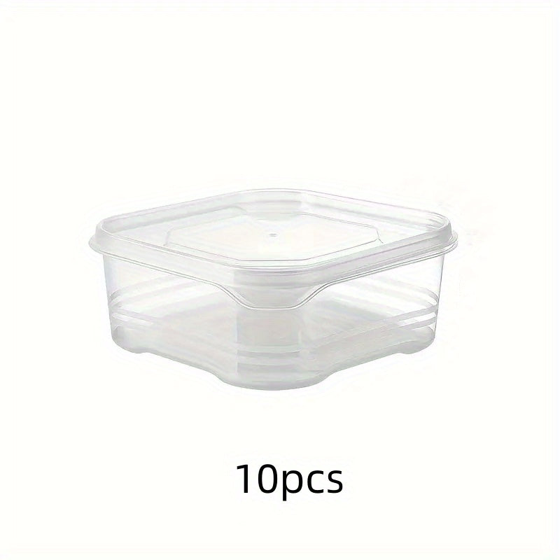 Durable ABS Stackable Freezer Storage Containers in Sets of 10, 15, and 20 - Sealed for Preserving Meat and Ice Cream