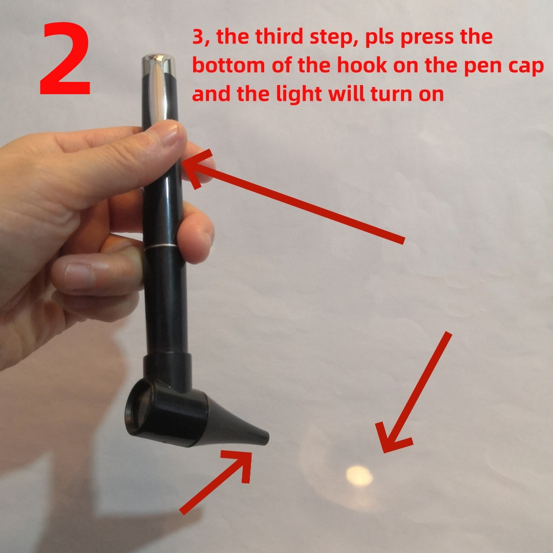 Install the Otoscope set easily for ear diagnosis with a bolt type flashlight and check mirrors.