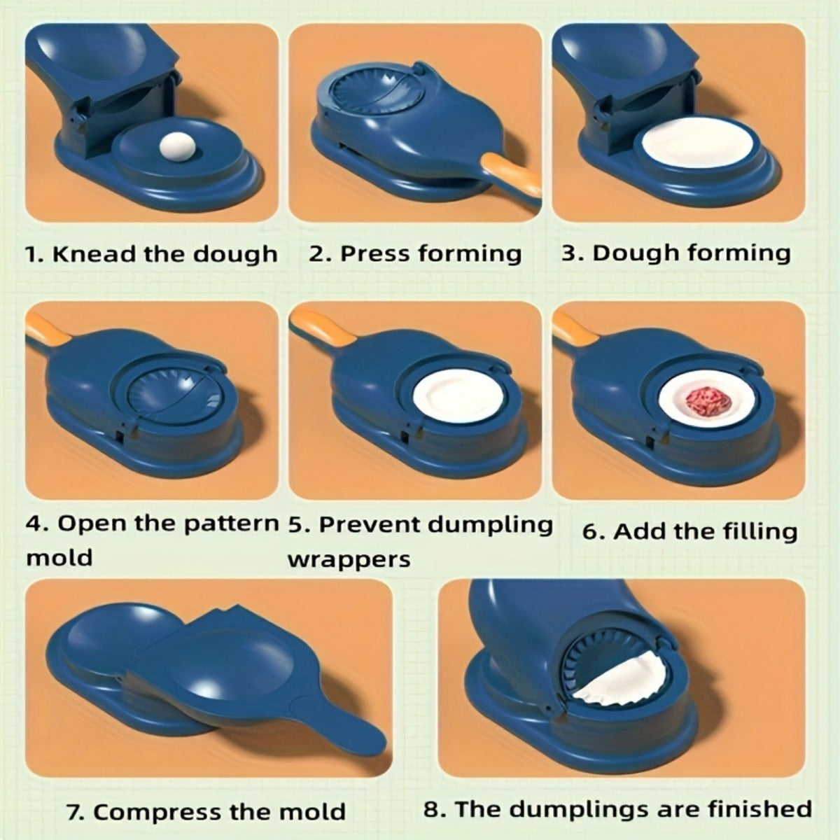 Manual Dough Press for Perfect Shapes - Multifunctional Dumpling & Tortilla Maker, a Must-Have Kitchen Gadget for DIY Cooking and Baking