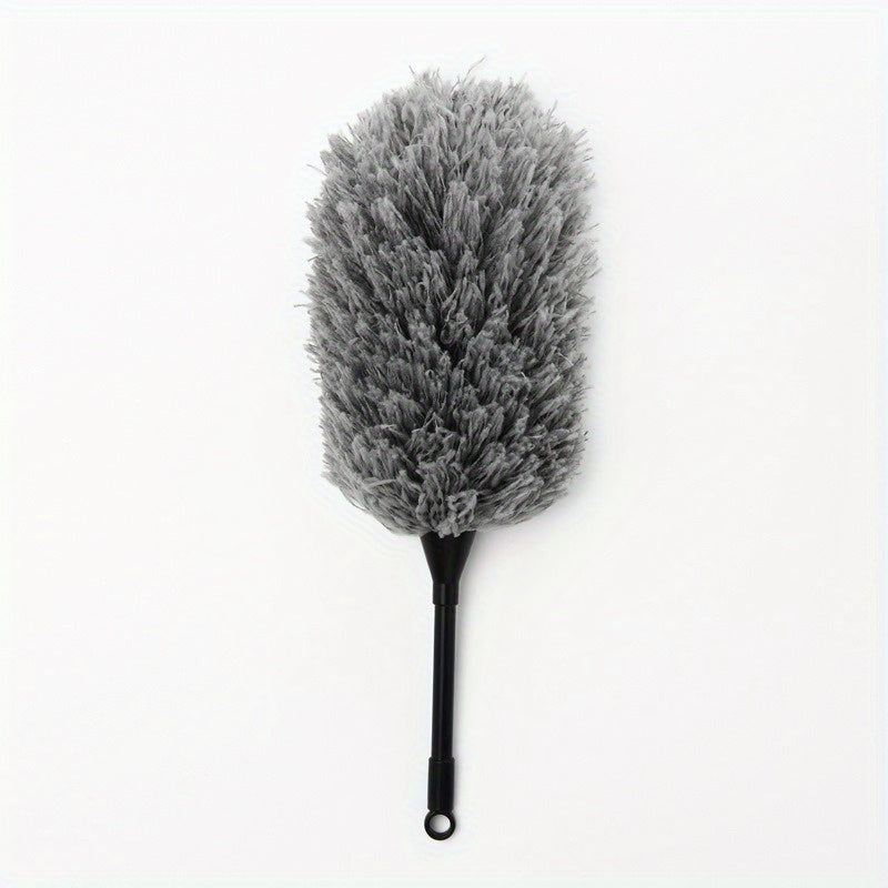 One Pack of Microfiber Feather Duster: Flexible, Washable, and Electricity-Free Cleaning Tool for Home, Office, and Car Use - Multipurpose Dust Collector