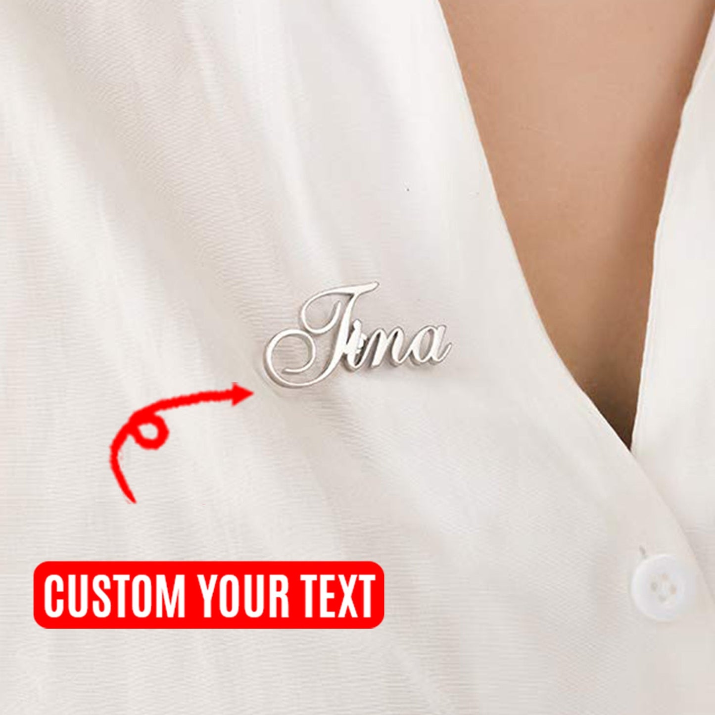 [custom] Personalized Custom Name Brooch Pin, Ideal Gift Choice