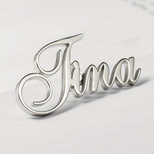 [custom] Personalized Custom Name Brooch Pin, Ideal Gift Choice