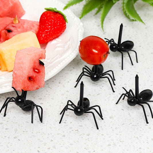 12 Ant-Shaped Reusable Toothpicks for Desserts, Appetizers, and Parties