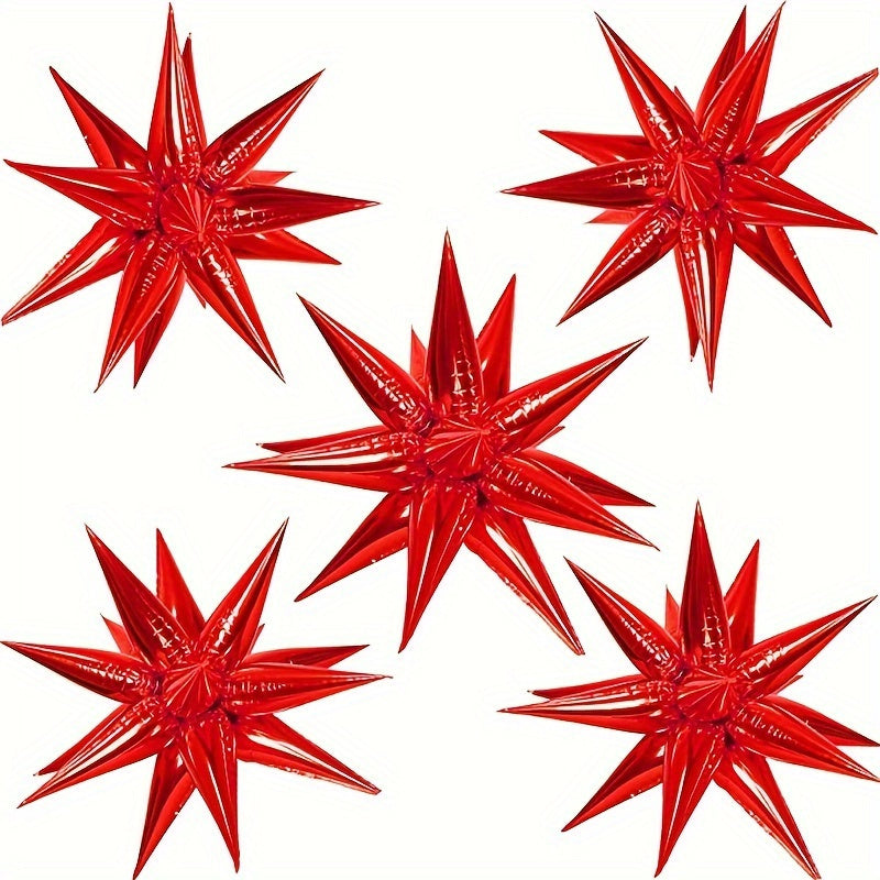 24pcs Explosion Star Foil Balloons for various occasions and celebrations. Perfect for decorating indoor spaces. Ideal as party supplies.