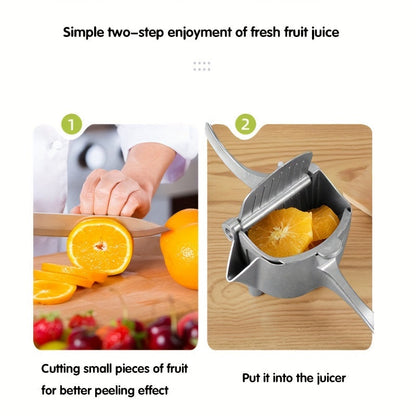 Upgrade your kitchen with this multifunctional citrus juicer! This manual juicer can easily squeeze oranges, pomegranates, and lemons, making it a perfect addition to your small household. Portable and easy to use, this fruit press will elevate your