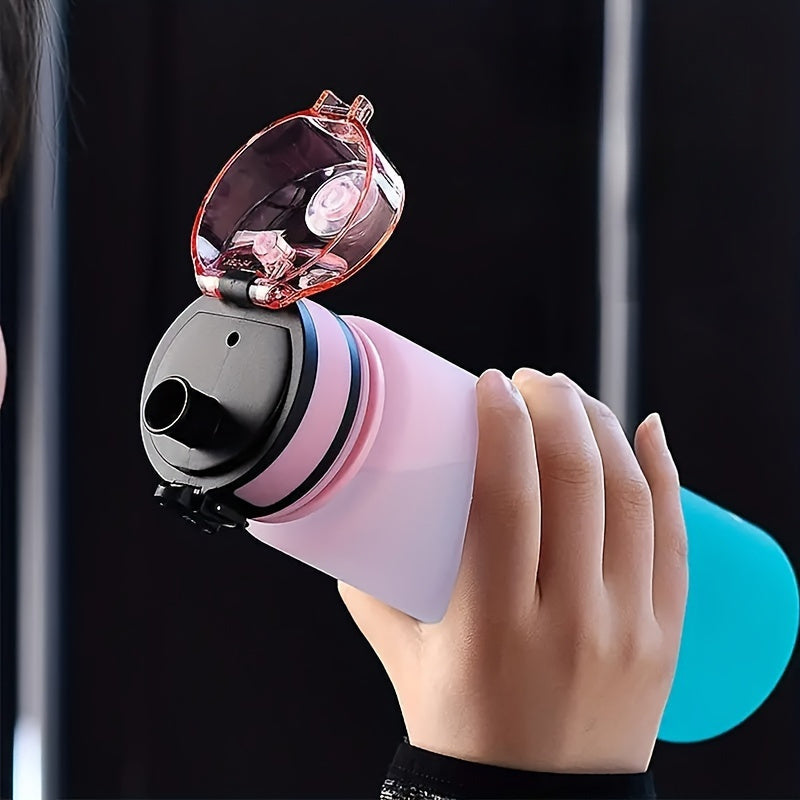 Gradient sports water bottle with easy-flip top for active lifestyles.