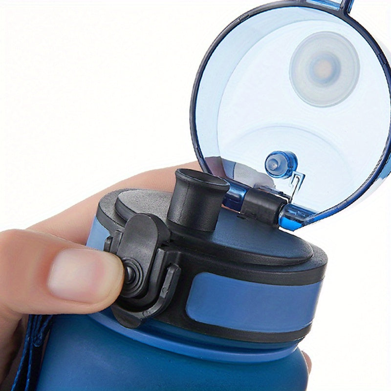 Gradient sports water bottle with easy-flip top for active lifestyles.