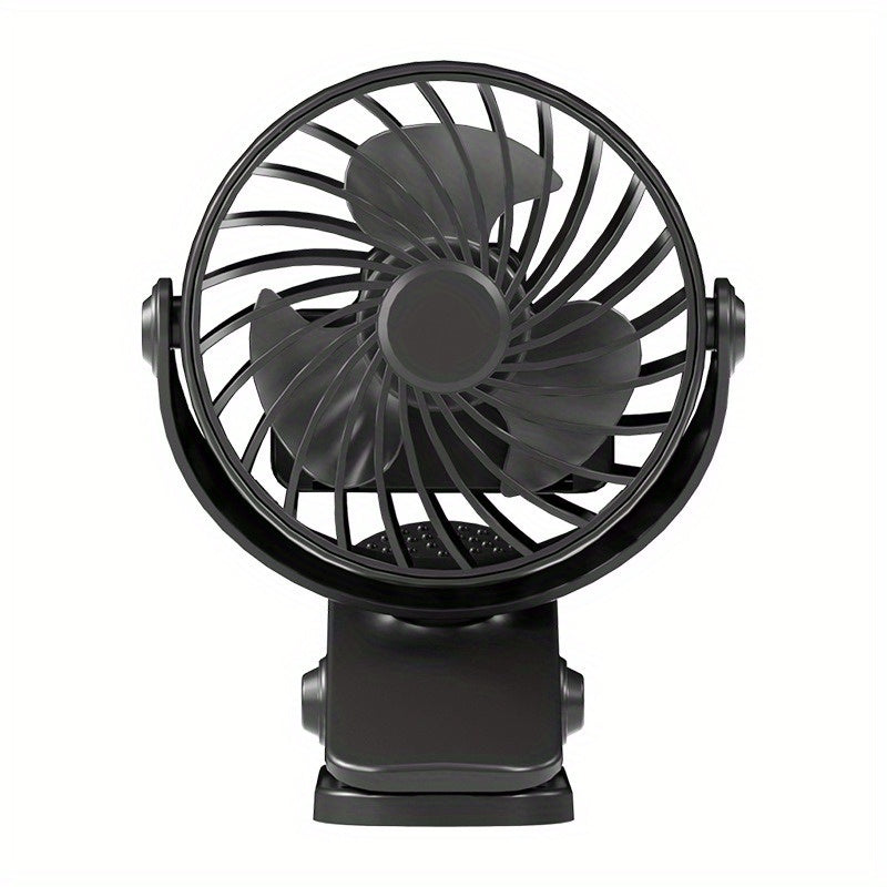 USB Clip Fan Mini Portable Small Fan: Multifunctional Desktop and Wall-Mounted Small Electric Fan with Charging Capability