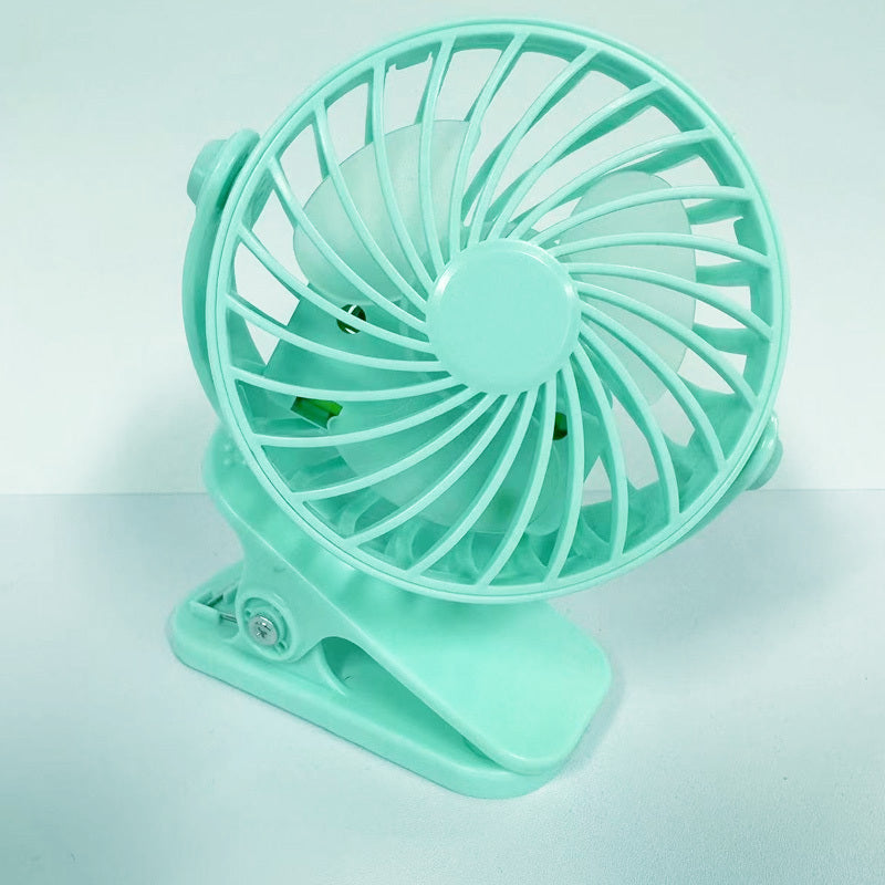 USB Clip Fan Mini Portable Small Fan: Multifunctional Desktop and Wall-Mounted Small Electric Fan with Charging Capability