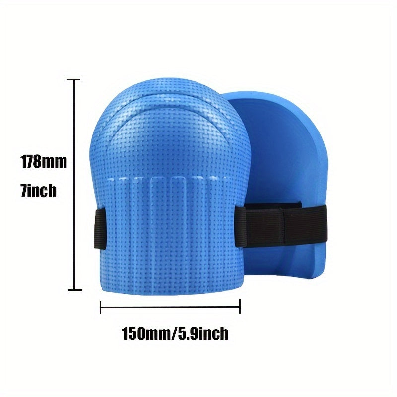 2 foam knee pads for gardening, cleaning, and sports, offer comfort.