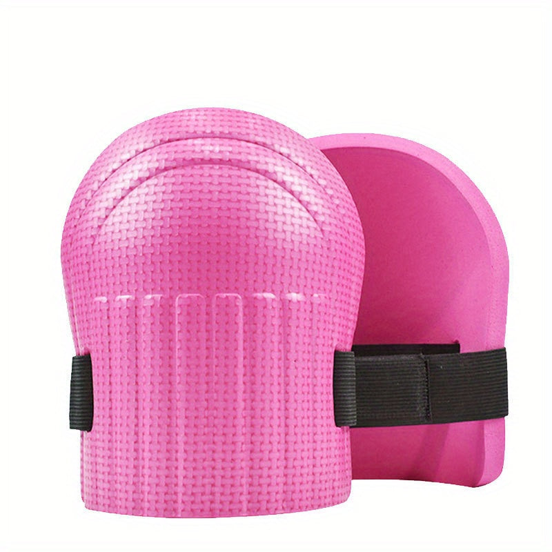 2 foam knee pads for gardening, cleaning, and sports, offer comfort.