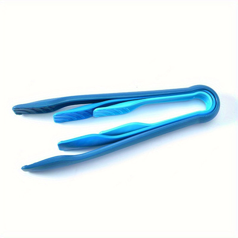 These versatile plastic food tongs can be used for cooking, frying, baking, and grilling. They are safe for food contact and can be used as kitchen utensils or buffet grippers. A must-have kitchen gadget!