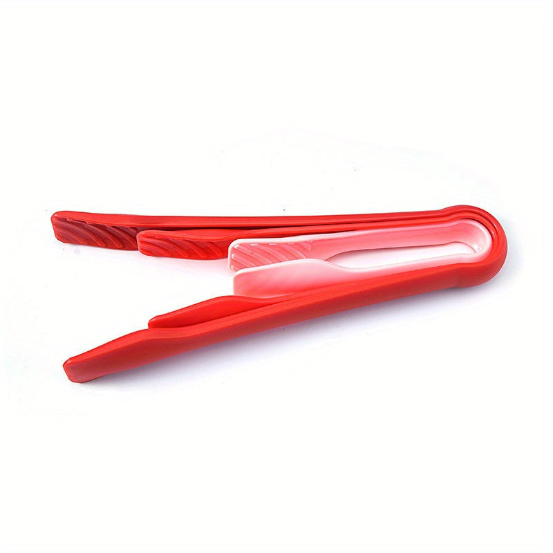 These versatile plastic food tongs can be used for cooking, frying, baking, and grilling. They are safe for food contact and can be used as kitchen utensils or buffet grippers. A must-have kitchen gadget!