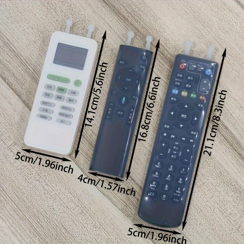 Durable Silicone Cover Case for TV and Air Conditioner Remote Control - Protects from Dust, Provides Non-Slip Grip, Easy to Hold, No Batteries Needed