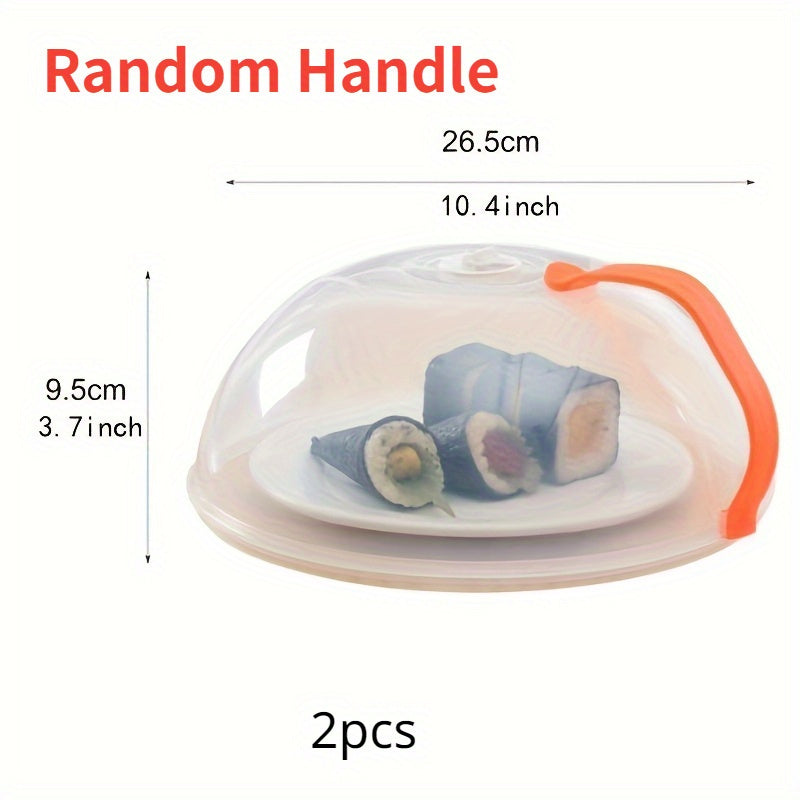 1/2/3 ta Professional Microwave Plate Food Guard Lids to'plami - Issiqlikka chidamlilik, qulay tutqich, idish yuvish mashinasida yuvish mumkin va boshqalar!