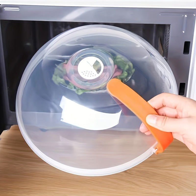 Set of 1/2/3 Professional Microwave Plate Food Guard Lids - Features Heat Resistance, Convenient Handle, Dishwasher Safe, and More!