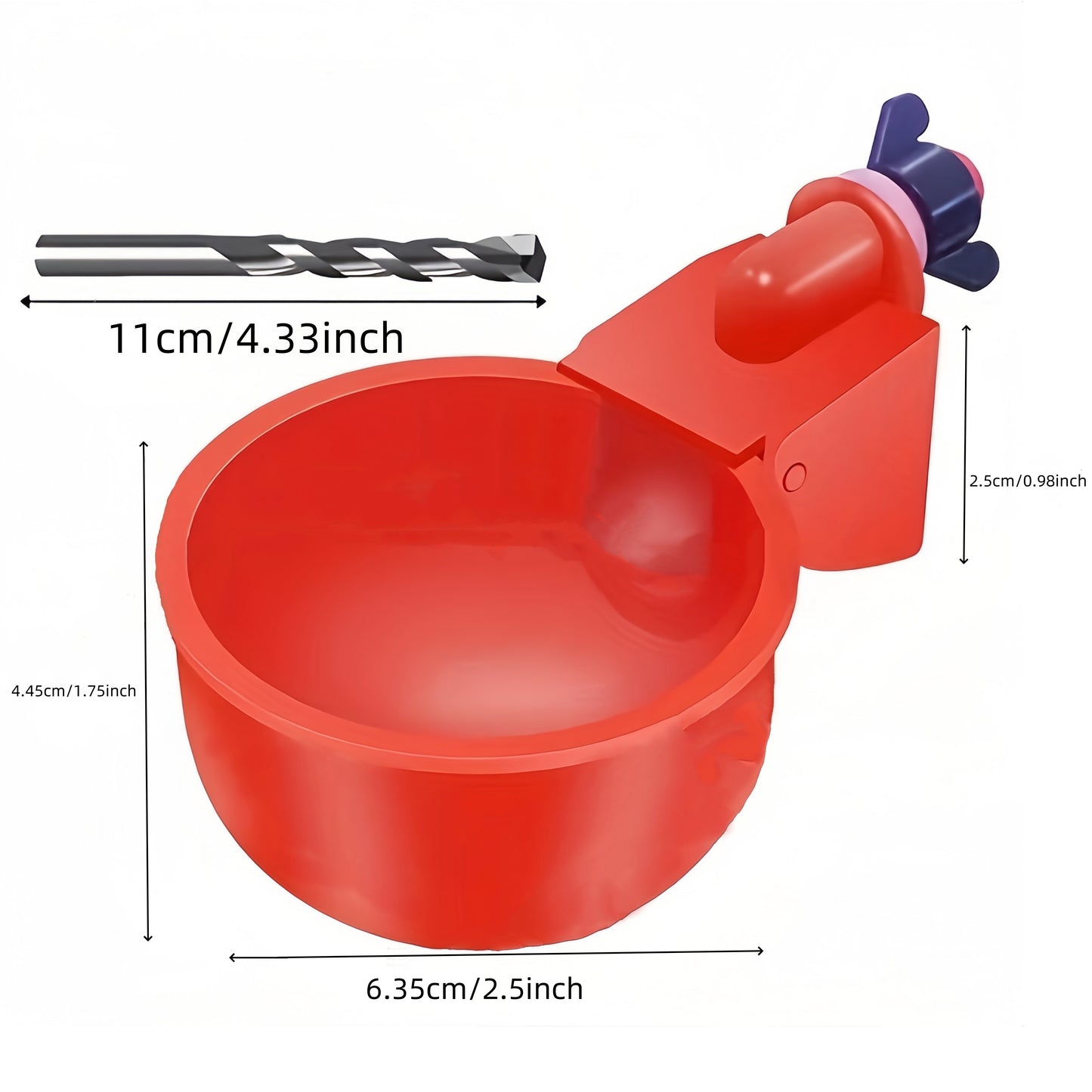 16-Pack Poultry Automatic Waterer Set with Self-Filling Bowls and Duck Feeder, Made of Durable PP Material, No Battery Required.