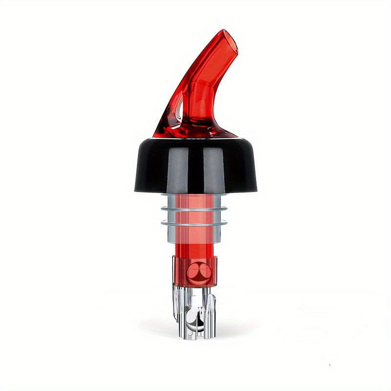 Plastic wine pourer with quantified measurements of 20ml, 30ml, and 45ml for precise cocktail making, reducing waste and saving time.