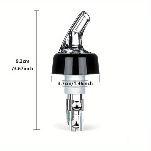 Plastic wine pourer with quantified measurements of 20ml, 30ml, and 45ml for precise cocktail making, reducing waste and saving time.