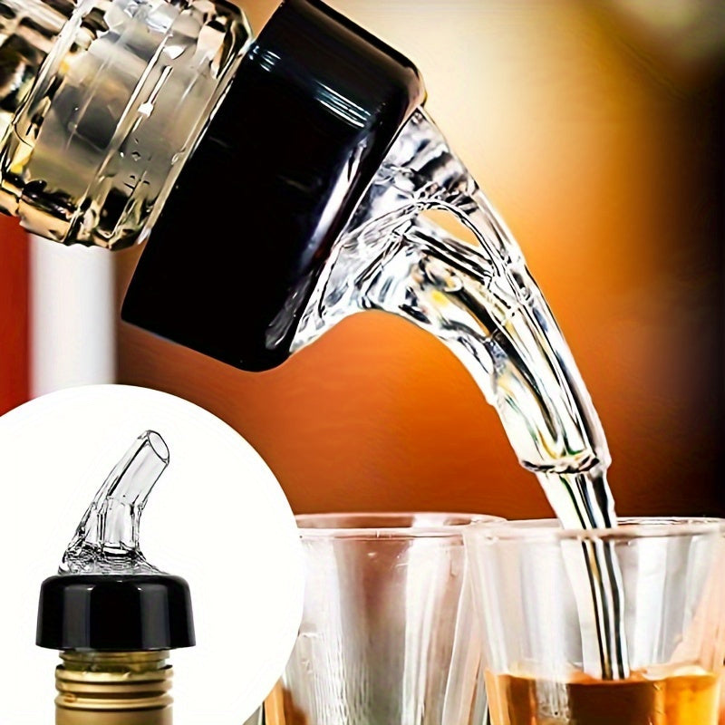 Plastic wine pourer with dispenser for precise cocktail making - cut waste, save time, boost profits.