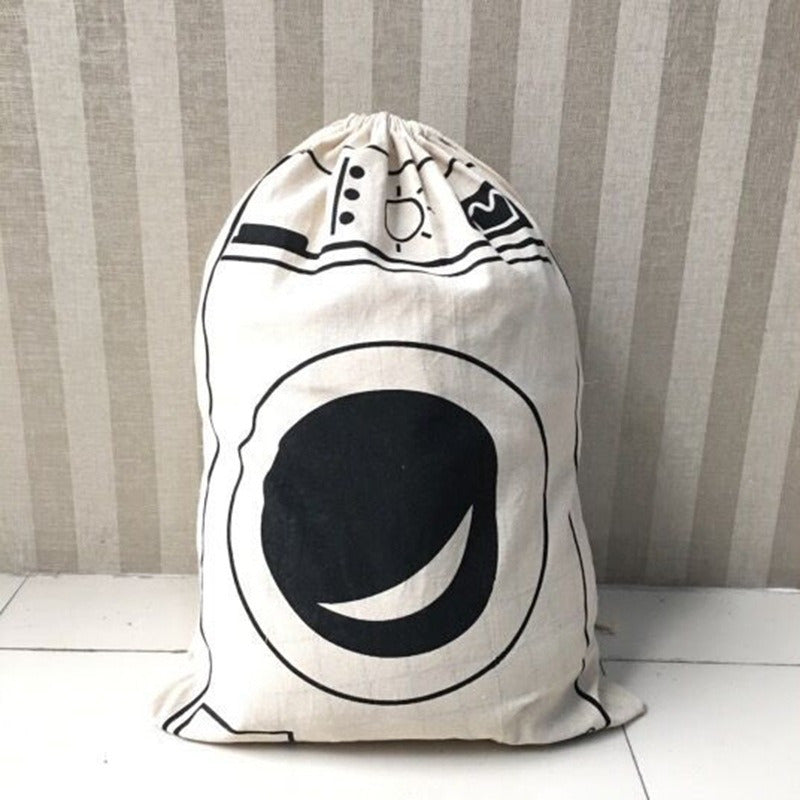 Durable Large Animal Stripe Laundry Bag with Drawstring Closure - A Versatile and Stylish Solution for Storing Dirty Clothes and Laundry