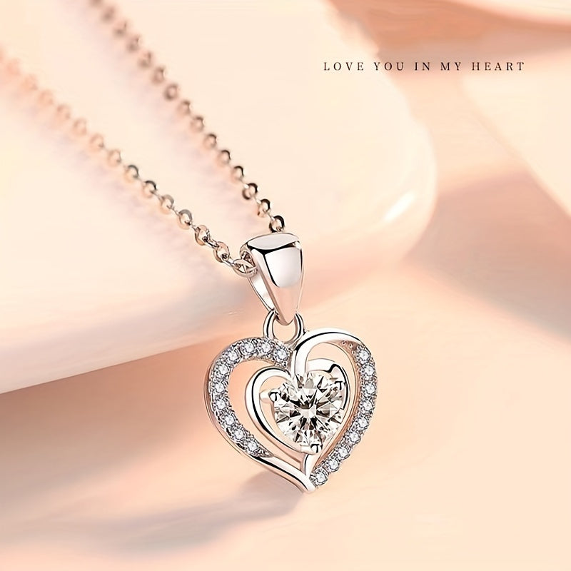 Elevate your style with this stunning 925 Sterling Silver necklace featuring a 3-carat Amethyst heart-shaped pendant. Light luxury meets elegance with a touch of romance, sweetness, creativity, liveliness, and simplicity in this classic piece. Perfect