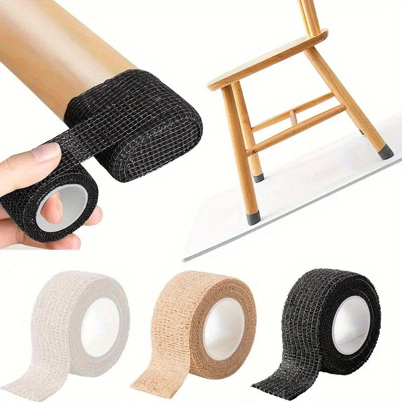 Set of 4 classic style chair leg protectors with self-adhesive backing, anti-slip and noise-reducing features, spot-clean closure, cover material not specified.