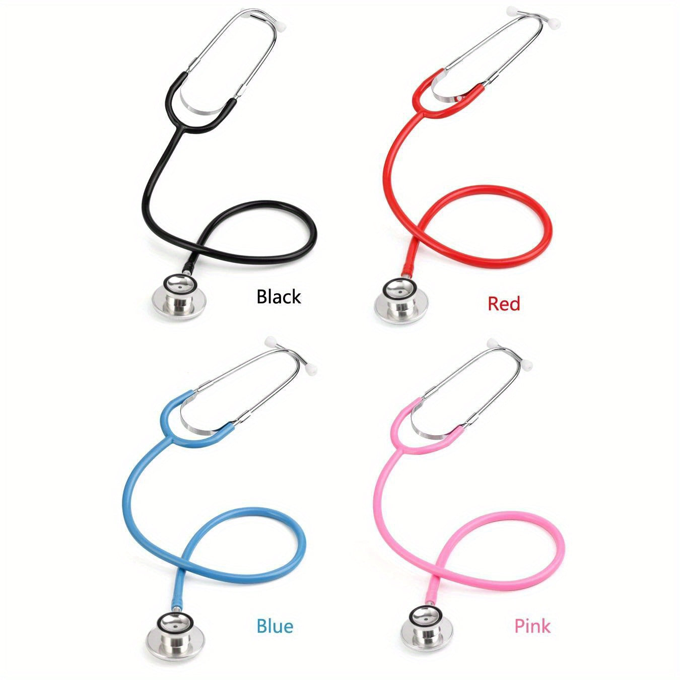 Portable Dual Head Stethoscope - Professional Cardiology Medical Equipment for Nurse Learner