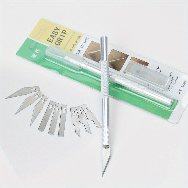 13pc Aluminum Engraving Knife Set with Titanium Steel Blades - for Mobile Film Cutting and Coating.