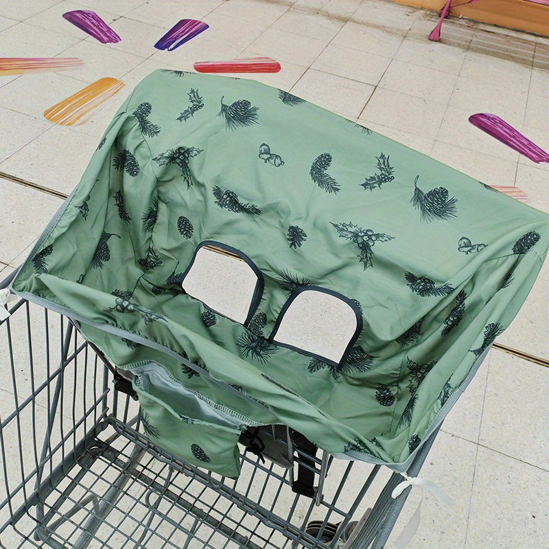 Cover your shopping cart seat, high chair, or any other seat with this portable, dustproof seat cover.