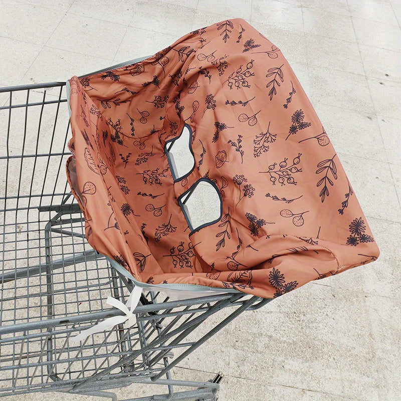 Cover your shopping cart seat, high chair, or any other seat with this portable, dustproof seat cover.