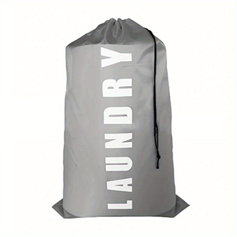 Versatile Nylon Laundry Bag with Drawstring Closure - Ideal for Use at Home or while Traveling