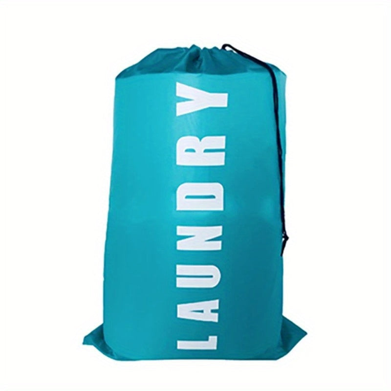 Versatile Nylon Laundry Bag with Drawstring Closure - Ideal for Use at Home or while Traveling