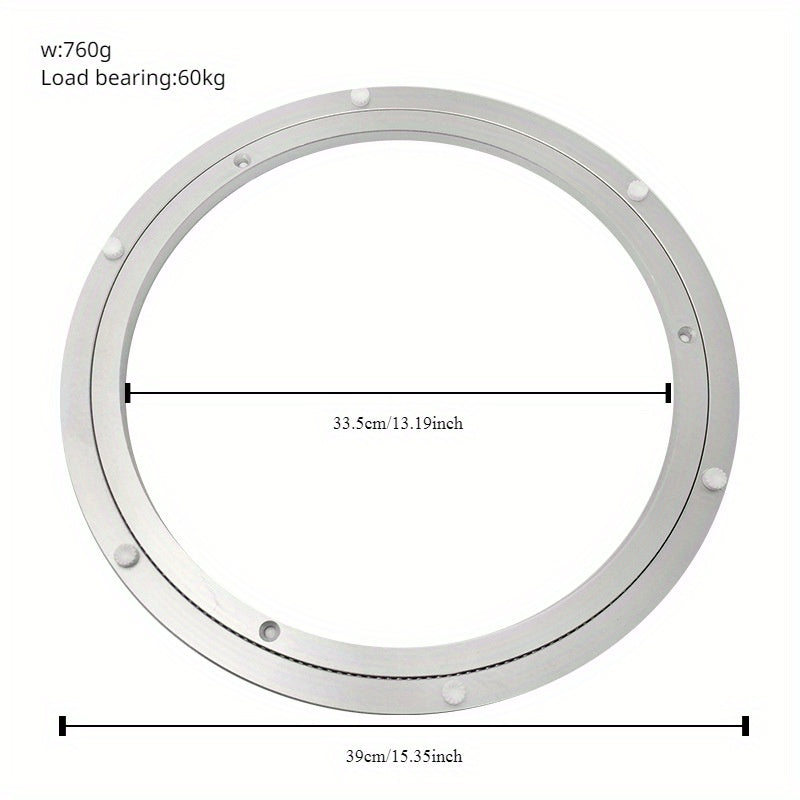 Sturdy Aluminum Lazy Susan Spinner - High-Quality Material, Quiet Rotating Mechanism for Table, Noise-Reducing Furniture Swivel - Perfect for Home and Indoor Use