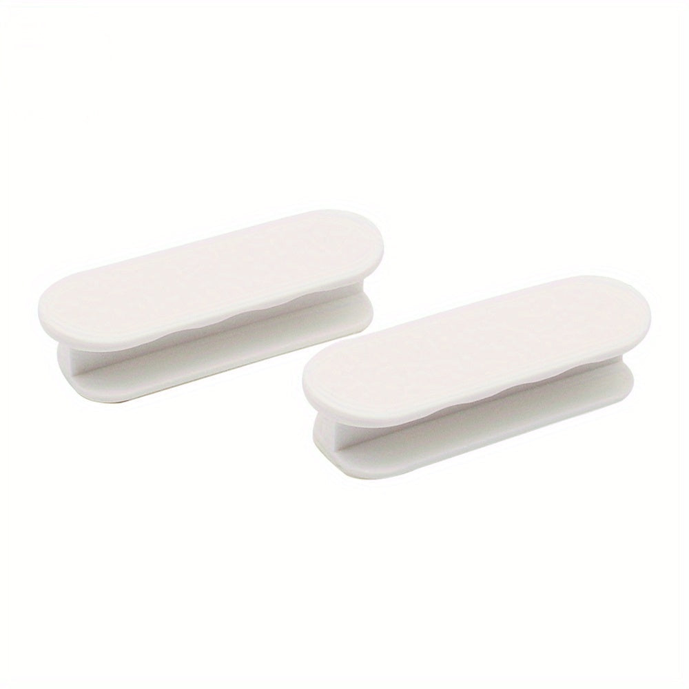 Two self-adhesive plastic cabinet drawer pulls, versatile resin door knobs for furniture hardware - No need for electricity - Easy punch-free installation.