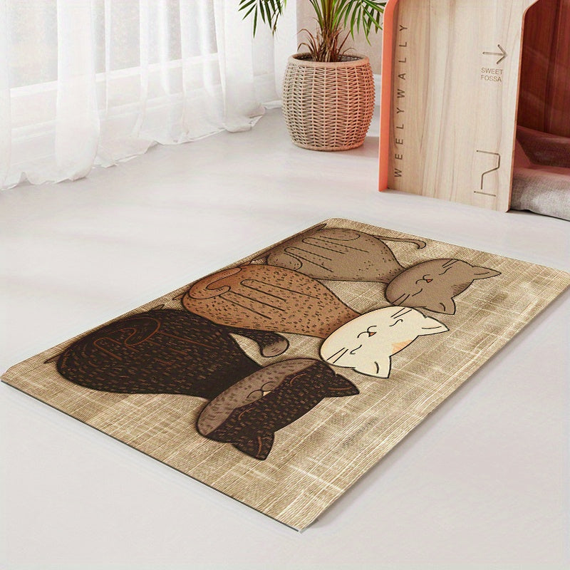 1pc Cat Pet Placemat for Cat/Dog Bowl, Easy to Care for All Seasons