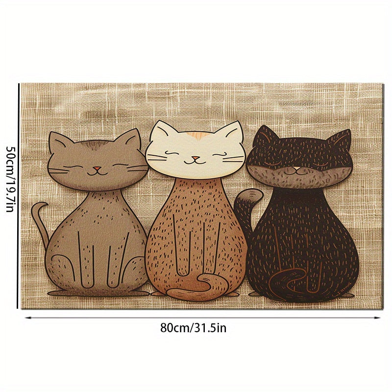 1pc Cat Pet Placemat for Cat/Dog Bowl, Easy to Care for All Seasons