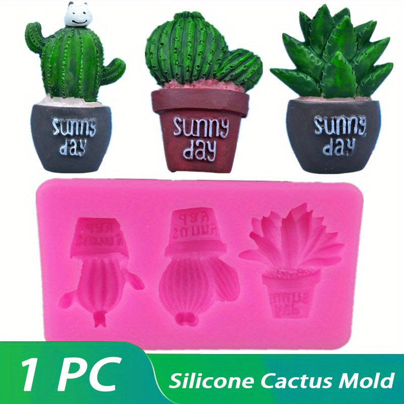 Make your own cactus-shaped silicone molds for effortlessly decorating cakes with fondant, gumpaste, or chocolate candies. Perfect for all your sweet creations!