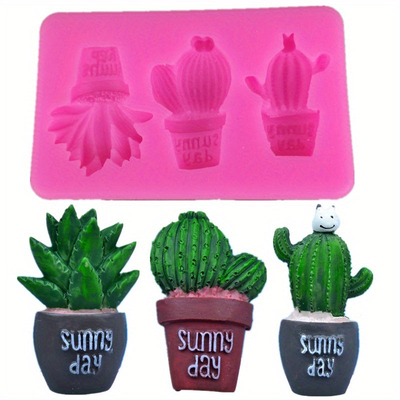 Make your own cactus-shaped silicone molds for effortlessly decorating cakes with fondant, gumpaste, or chocolate candies. Perfect for all your sweet creations!