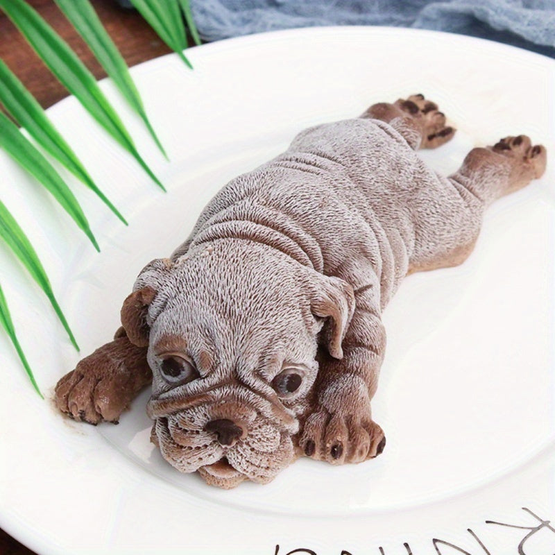 Silicone Mold for Cute Dog-Shaped Mousse Cake, 3D Shar Pei Mold for Ice Cream and Pudding, Perfect for Chilling and Decorating Fondant Bombs