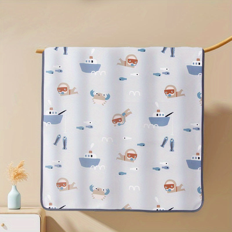 This adorable waterproof diaper changing mat features a charming pattern. It also doubles as an absorbent urine mat and changing pad. This soft, reusable washable mattress pad makes a great Halloween, Thanksgiving, or Christmas gift.