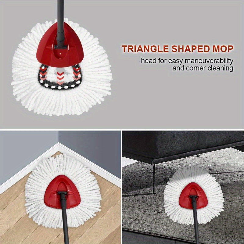 Get your floors sparkling clean with Vileda O-Cedar Spin Mop Refill Heads! These white microfiber pads are perfect for efficient floor cleaning in living rooms - no batteries needed.