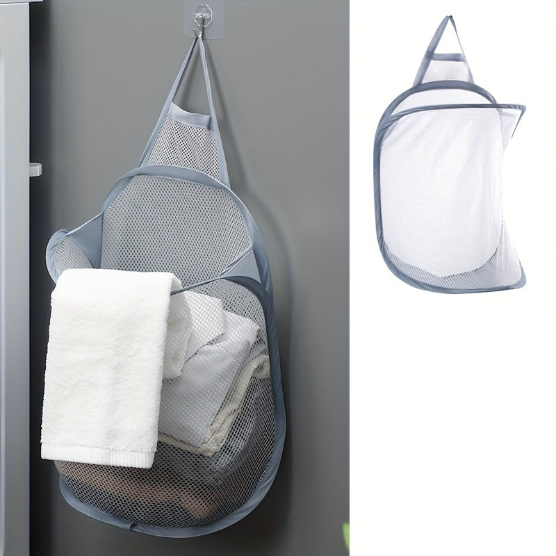 Convenient Foldable Laundry Hamper - Perfect for Small Spaces! Hang on Wall for Easy Storage in Bathroom, Bedroom, Living Room, or Dorm. A Versatile and Stylish Home Organization Solution for Laundry Needs