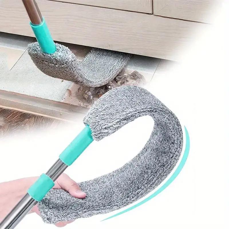 Microfiber Dusting Brush Set with Extendable Rod - Ideal for Cleaning Sofas, Beds, and Furniture Bottoms. Washable and Versatile, Suitable for Dry or Wet Use. No Batteries Needed - Perfect Dust Cleaner for Your Home.