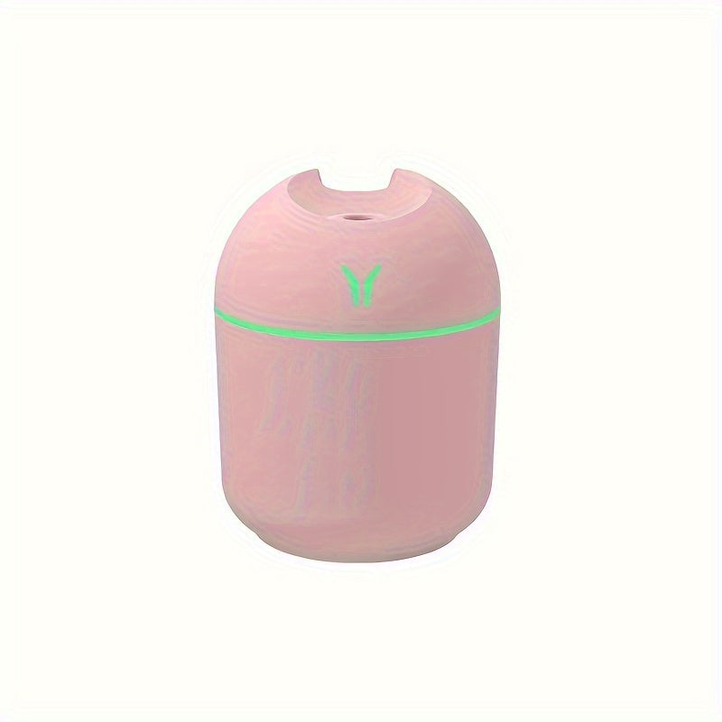 USB-powered humidifier & aroma diffuser with night light - ideal for home, car, and plant care, purifying air with cold mist.